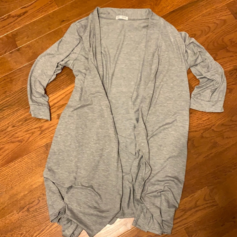 Grey bathrobe